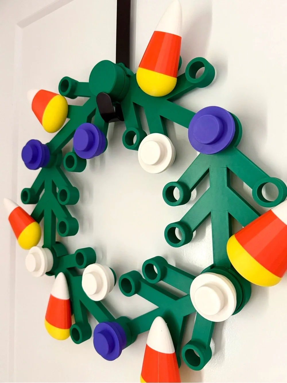 Lego inspired Halloween wreath brick wreath